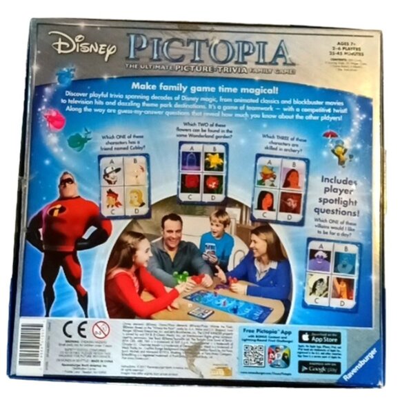 Board Game Pictopia The Ultimate Picture-Trivia Family Game Disney Edition - Picture 2 of 7